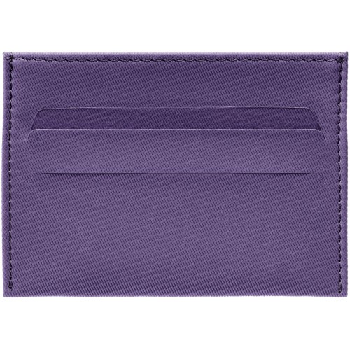 Купить Чехол для карточек Twill, фиолетовый с нанесением логотипа