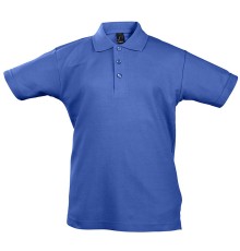 Рубашка поло детская Summer II Kids 170, ярко-синяя