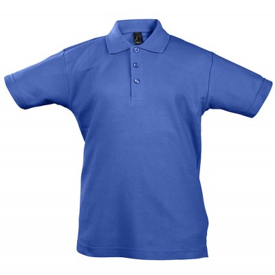 Купить Рубашка поло детская Summer II Kids 170, ярко-синяя с нанесением логотипа