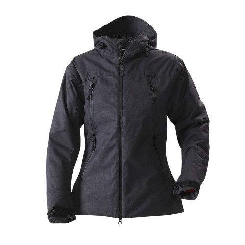 Купить Куртка женская ELIZABETH, черный меланж с нанесением логотипа