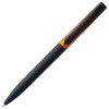 Купить Ручка шариковая Pin Fashion, черно-оранжевый металлик с нанесением логотипа