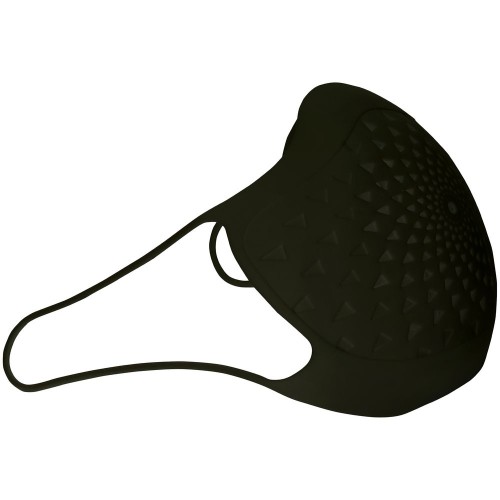 Купить Многоразовая маска с прополисом PropMask, силиконовая, черная с нанесением логотипа