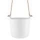 Купить Горшок для растений Flowerpot, подвесной, белый с нанесением логотипа