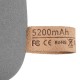 Купить Внешний аккумулятор Pebble 5200 мАч, серый с нанесением логотипа