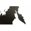 Купить Деревянная карта России, черная с нанесением логотипа