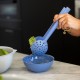 Купить Приборы для салата Palsby Organic, большие, синие с нанесением логотипа