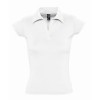 Купить Рубашка поло женская без пуговиц PRETTY 220, белая с нанесением логотипа