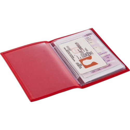 Купить Обложка для автодокументов Twill, красная с нанесением логотипа