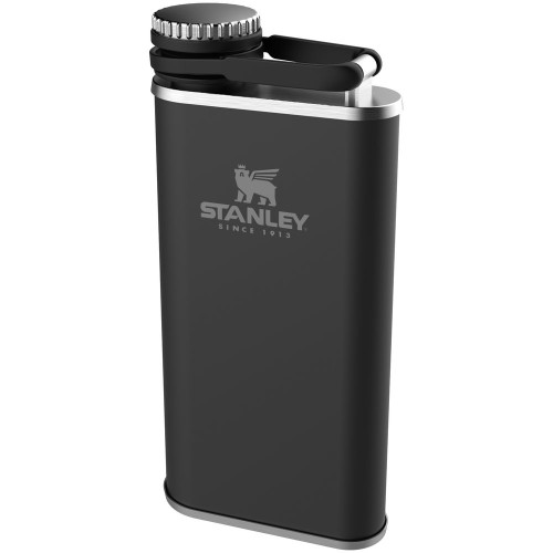 Купить Фляга Stanley Classic, черная с нанесением логотипа
