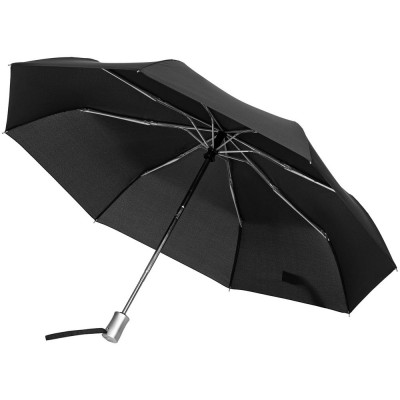 Купить Зонт складной Rain Pro, черный с нанесением