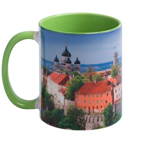 Купить Кружка Promo Plus для сублимационной печати, зеленое яблоко с нанесением логотипа