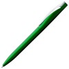 Купить Ручка шариковая Pin Silver, зеленый металлик с нанесением логотипа