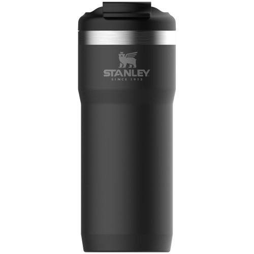 Купить Термокружка Stanley Classic Twin Lock, черная с нанесением логотипа