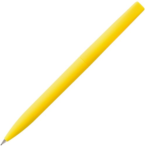 Купить Карандаш механический Pin Soft Touch, желтый с нанесением логотипа