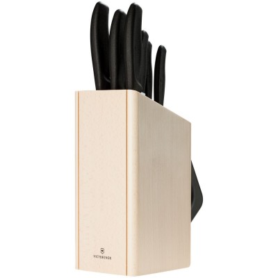 Купить Набор кухонных ножей Victorinox Swiss Classic в деревянной подставке с нанесением логотипа