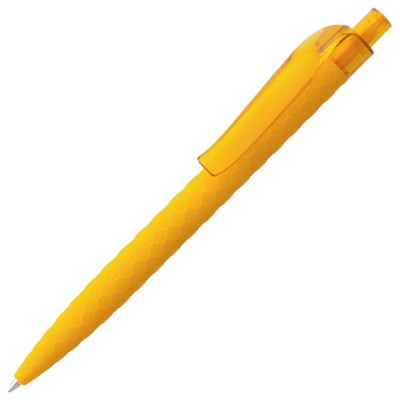 Купить Ручка шариковая Prodir QS04 PRT Honey Soft Touch, желтая с нанесением
