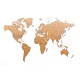Купить Деревянная карта мира World Map True Puzzle Large, коричневая с нанесением логотипа