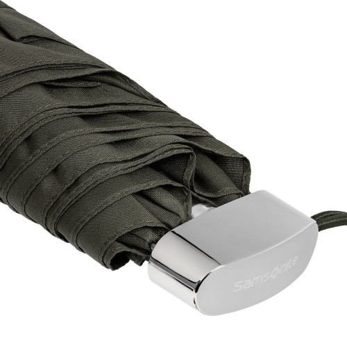 Купить Зонт складной Rain Pro Flat, серый с нанесением логотипа