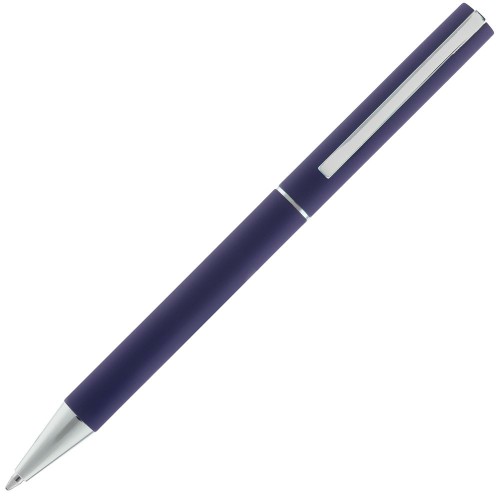 Купить Ручка шариковая Blade Soft Touch, синяя с нанесением логотипа