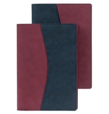 Ежедневник Reversible в суперобложке, недатированный, синий с бордовым