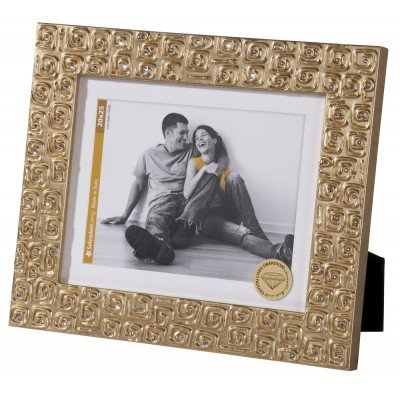 Купить Рамка для фотографий Gold, золотистая с нанесением логотипа