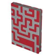 Ежедневник Labyrinth, недатированный, красный