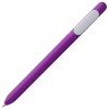 Купить Ручка шариковая Slider, фиолетовая с белым с нанесением логотипа