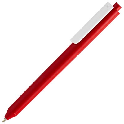 Купить Ручка шариковая Pigra P03 Mat, красная с белым с нанесением