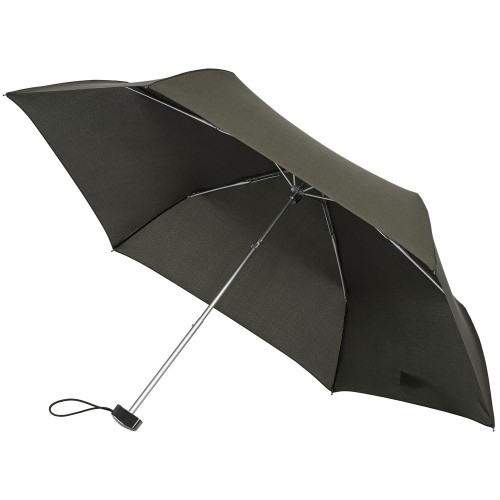 Купить Зонт складной Rain Pro Flat, серый с нанесением логотипа