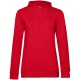 Купить Толстовка с капюшоном женская Hoodie, красная с нанесением логотипа