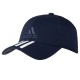 Купить Бейсболка Six-panel Classic 3 stripes, темно-синяя с нанесением логотипа
