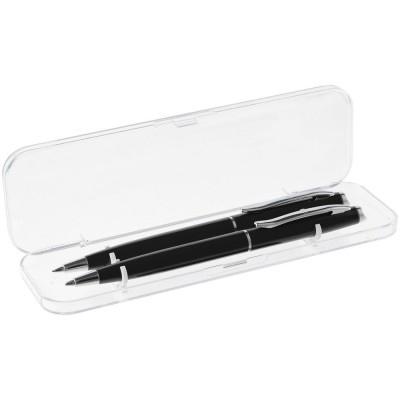 Купить Набор Phrase: ручка и карандаш, черный с нанесением
