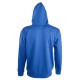 Купить Толстовка мужская Soul Men 290 с контрастным капюшоном, ярко-синяя с нанесением логотипа