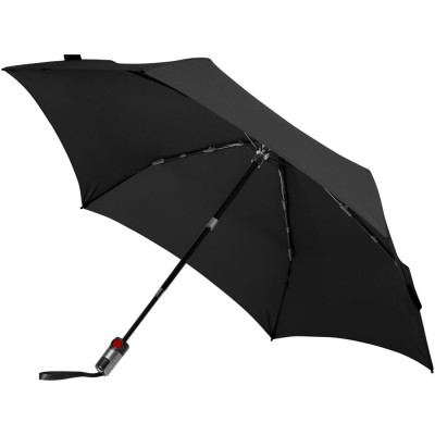 Купить Зонт складной TS220 с безопасным механизмом, черный с нанесением