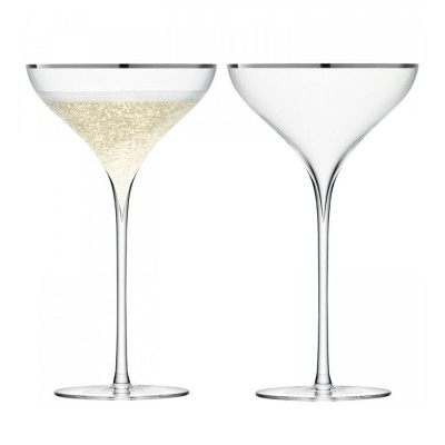 Купить Набор бокалов для шампанского Savoy Saucer с ободком с нанесением