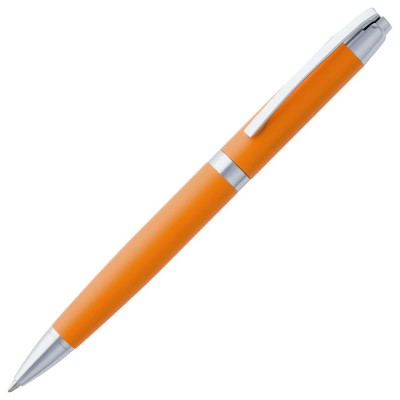 Купить Ручка шариковая Razzo Chrome, оранжевая с нанесением логотипа