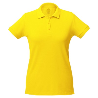 Купить Рубашка поло женская Virma Lady, желтая с нанесением логотипа