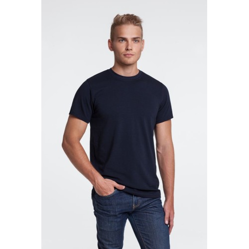 Купить Футболка мужская T-bolka Stretch, темно-синяя (navy) с нанесением логотипа Купить Футболка мужская T-bolka Stretch, темно-синяя (navy) с нанесением логотипа