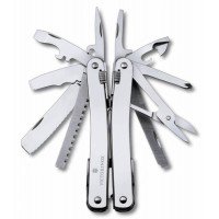 Мультитул SwissTool Spirit XC с поворотным механизмом, в кожаном чехле