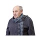 Купить Шарф Asanoha, темно-серый/голубой с нанесением логотипа