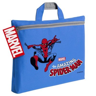Купить Сумка-папка Amazing Spider-Man, синяя с нанесением логотипа