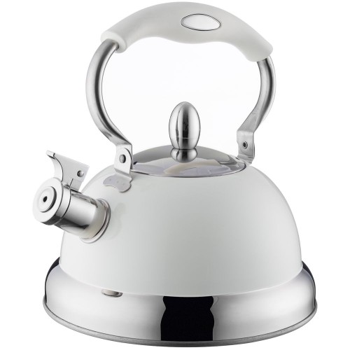 Купить Чайник со свистком Living, кремовый с нанесением логотипа