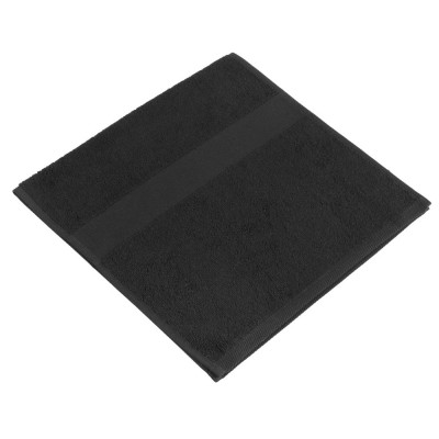 Купить Полотенце махровое Soft Me Small, черное с нанесением логотипа