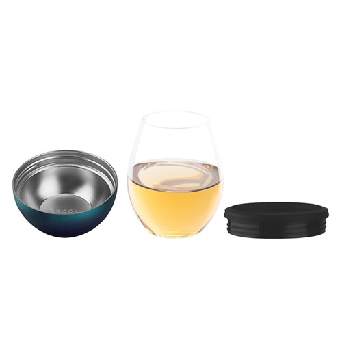 Купить Термобокал для вина Wine Kuzie, металлик с нанесением логотипа