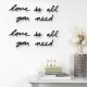 Купить Декоративная надпись Love Is All You Need с нанесением логотипа