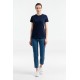 Купить Футболка женская T-bolka Stretch Light Lady, темно-синяя (navy) с нанесением логотипа