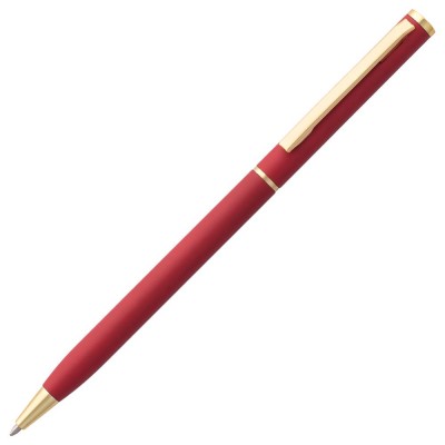 Купить Ручка шариковая Hotel Gold, ver.2, матовая красная с нанесением
