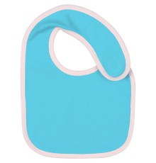 Нагрудник детский Baby Prime, бирюзовый с розовым