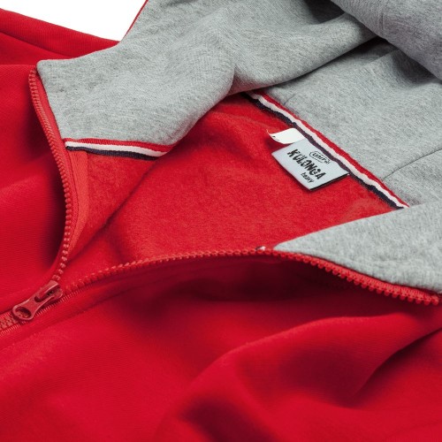 Купить Толстовка Kulonga Heavy Zip, серый меланж с нанесением логотипа