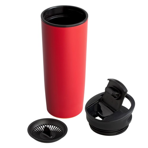 Купить Термостакан fixMug, красный с нанесением логотипа